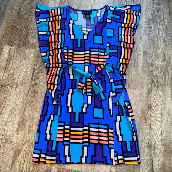 Attention XS Mod Dress With Butterfly Sleeves Knee Length ❤️ - Picture 9 of 14